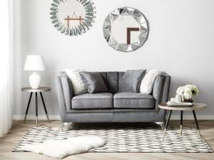 2-Sitzer Sofa GAULA Grau - Silber