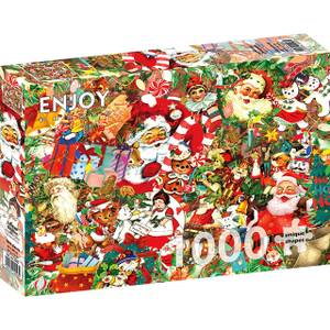 Puzzle Ein Vintage Weihnachtsfest Papier - 24 x 5 x 34 cm