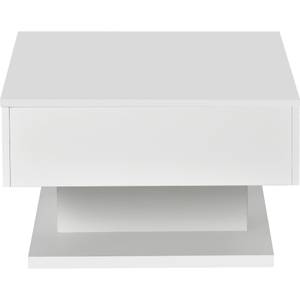 Table basse Diana Ⅰ Blanc - Bois manufacturé - 60 x 36 x 100 cm