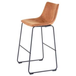 Tabouret de bar D70 (lot de 2) Marron - Textile - 51 x 100 x 54 cm