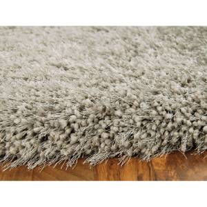 Getufteter Shaggy-Teppich FLOOD Silber - 100 x 150 cm