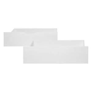 Coffret de rangement lot de 2 2196 Blanc - Bois massif - Bois/Imitation - 82 x 22 x 53 cm