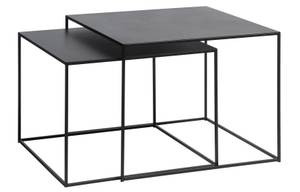 Table basse Pebble Noir - Métal - 65 x 50 x 65 cm