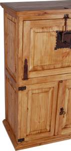 Barschrank Mexico Gelb - Massivholz - Holzart/Dekor - 80 x 120 x 45 cm