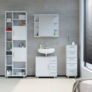 Mobilier de salle de bains Ilias Blanc