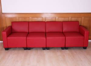 4-Sitzer Sofa Lyon Rot