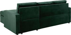 Schlafsofa Sacramento Grau - Holz teilmassiv - 218 x 84 x 155 cm