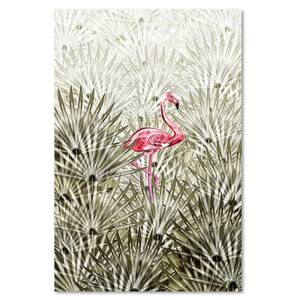 Leinwandbilder Flamingo und Pflanzen 60 x 90 cm