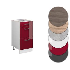 Unterschrank R-Line Hochglanz Bordeaux