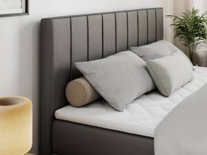 Boxspringbett ALLY Breite: 120 cm - H3 - Kunstleder