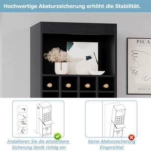 TV-Schrank Einzigartiges Liniendesign Ⅱ Grau