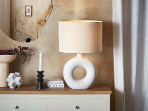 Lampe de table VENTA Beige - Blanc - Céramique - 38 x 58 x 38 cm