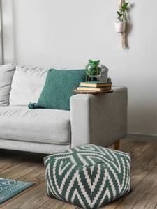 Sitzwürfel Fußhocker Sitzhocker 55x37x55 Grün