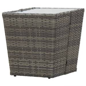 Beistelltisch 3005009-1 Grau - Kunststoff - Polyrattan - 42 x 43 x 42 cm