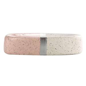 Seifenschale aus Keramik, grau Pink