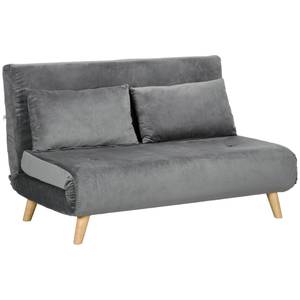 Doppelschlafsofa 839-874V00GY Grau - Textil - 78 x 79 x 130 cm