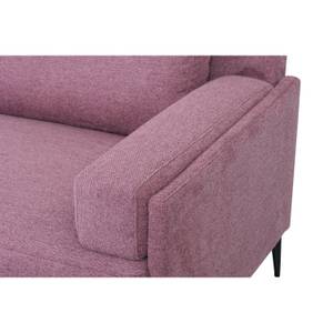 3-Sitzer Sofa Amsterdam Pink - Metall - Textil - 208 x 92 x 90 cm