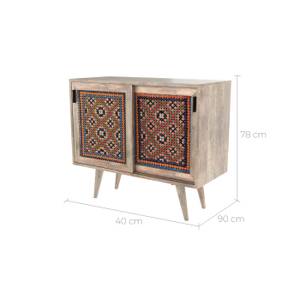 Commode Massaï Marron - Fibres naturelles - 90 x 78 x 40 cm