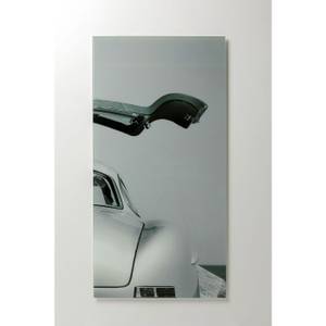 Glasbild Triptychon Oldtimer Back Grau - Glas - 240 x 160 x 5 cm