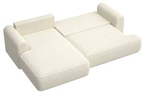 Ecksofa OVO Beige - Ecke davorstehend links - Ottomane davorstehend links