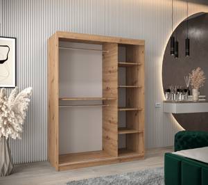 Armoire à portes coulissantes promo v2 Imitation chêne - Largeur : 150 cm - 2 porte