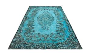 Tapis Ultra Vintage CLXIV Turquoise - Textile - 165 x 1 x 277 cm