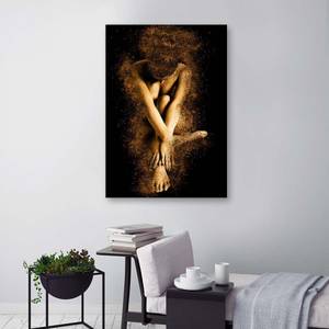 Leinwandbilder Glamour Frau in Gold 80 x 120 cm