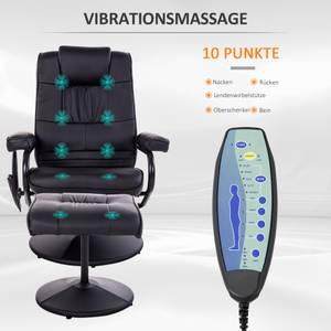 Chaise de massage 700-037V01BK Imitation frêne noir