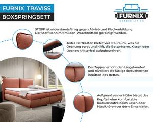 Boxspringbett Traviss Orange