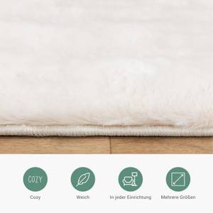 Hochflor Teppich Carvy Curves Creme - 230 x 330 cm