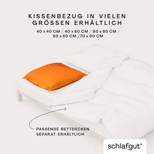 Kissenbezug Woven Fade Satin Gelb - 70 x 90 cm