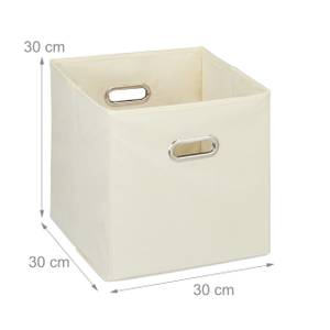 Aufbewahrungsbox im 4er Set Beige - Silber