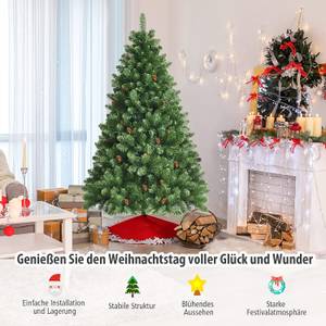 180cm Künstlicher Weihnachtsbaum Grün - Kunststoff - 122 x 180 x 122 cm