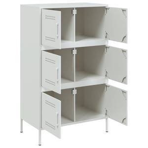 Highboard DE9140 Weiß - Metall - 39 x 113 x 68 cm