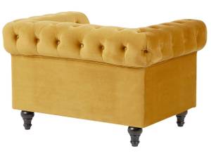 Sessel CHESTERFIELD Senfgelb - Gelb - 110 x 70 x 75 cm