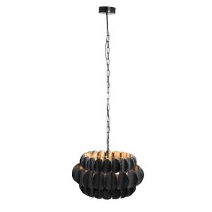 Lampe suspendue Terrin Noir - Métal - 52 x 133 x 52 cm