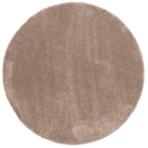 Hochflor Teppich Harmony Rund Taupe - 133 x 133 cm