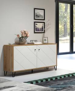 Sideboard Touch Braun - Holz teilmassiv - 123 x 76 x 40 cm