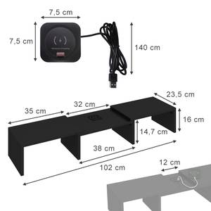 Monitorständer  Halva 42081 Schwarz