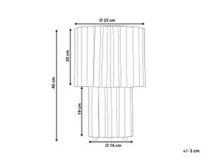 Lampe de table MAGROS Fibres naturelles