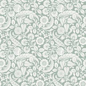 papier peint fleurs 7362 Vert