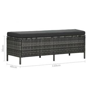 Garten Lounge Set Grau - Metall - Textil - 70 x 66 x 120 cm