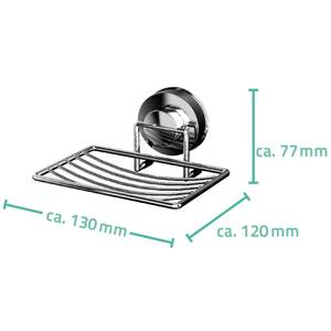 Porte-savon 421520 Argenté - Métal - 12 x 8 x 13 cm