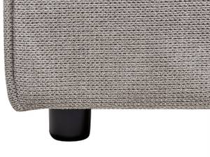 Lit double LINARDS Gris - Textile - 190 x 88 x 242 cm