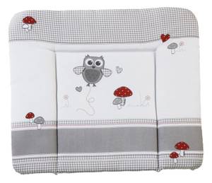 Wickelauflage Soft Adam & Eule Grau - Textil - 85 x 4 x 75 cm