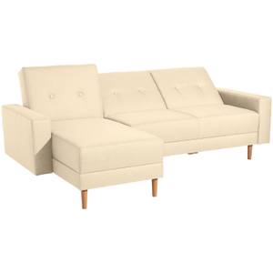 Just Cool Funktionssofa mit Hocker Beige