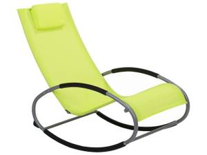 Chaise longue CAMPO Noir - Vert - Citron vert - Argenté