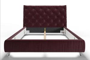 Bett ANNY Polsterbett Velvet Violett - 236 x 111 cm