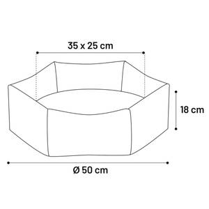 Hundebett 3018118 Braun - 50 x 18 x 50 cm