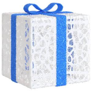 Geschenkbox (3er Set) 3030478 Weiß - Metall - Kunststoff - 30 x 30 x 30 cm